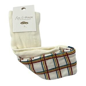 Fin & Vince NWT Tights Sand Print 18–22 | Organic Cotton Blend. Made in Portugal